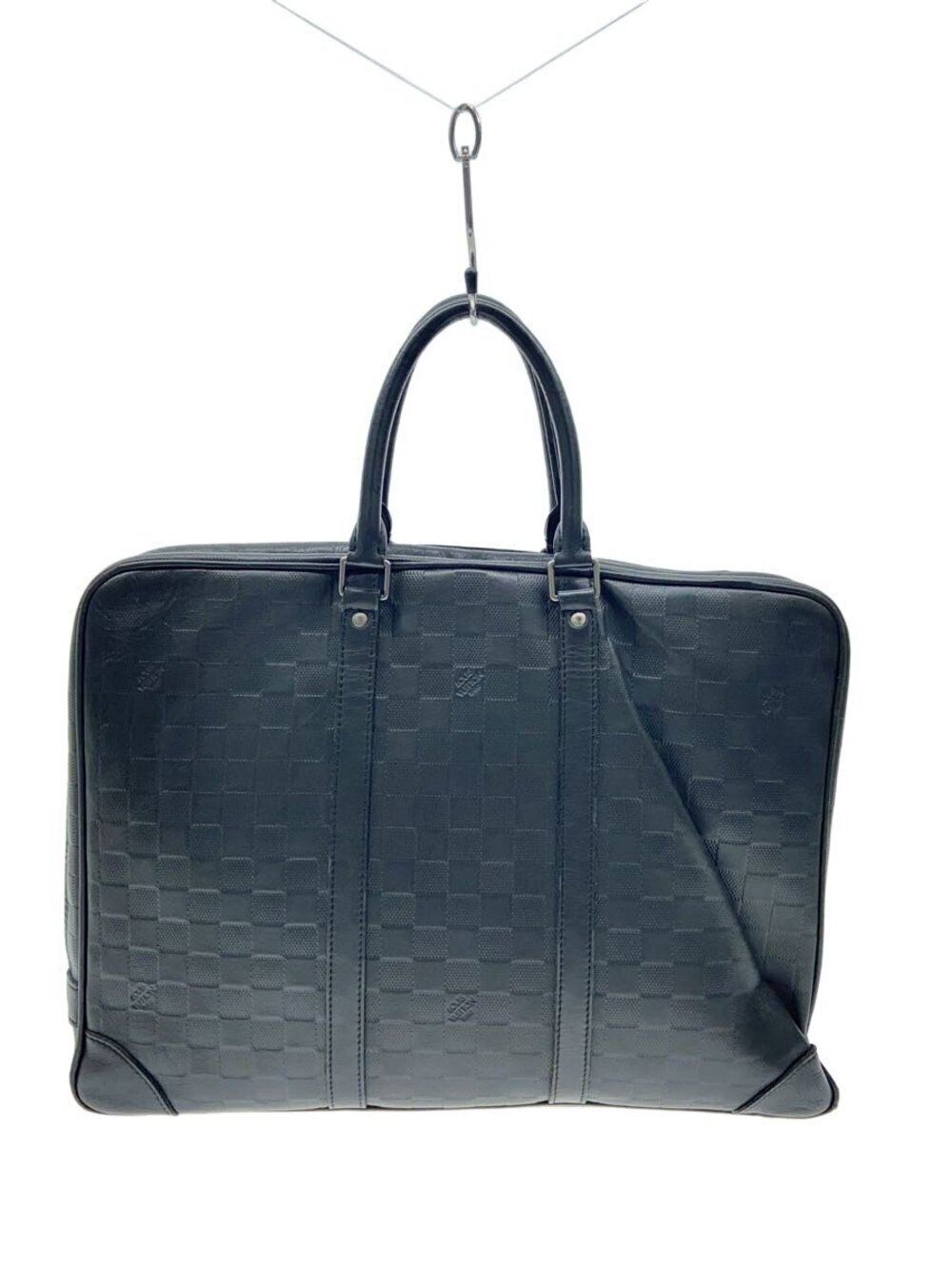 LOUIS VUITTON Porte Documents Voyage Damier Infini Leather Black